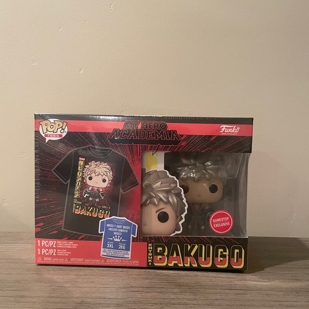 Katsuki Bakugo - Pop! & Tee Box Set (Metallic)